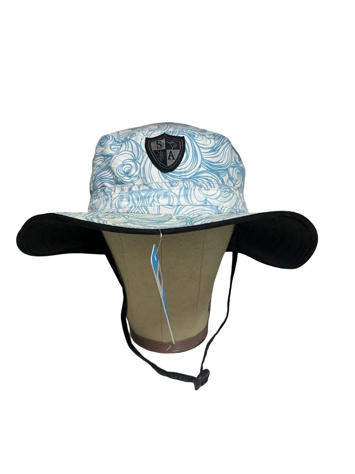 NEW SA Company Blue Tidal Waves Adult Boonie 2.0 Floating Bucket Hat