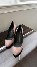 Giuseppe Zanotti Pink Glitter Block Heel Pointed Toe Pumps Women s EU 38
