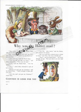 GUINNESS ADVERT. ORIG. "ALICE AND MAD HATTER ECT"  SEE ALL INFO.