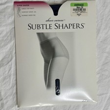 Vintage 1990s Sheer Caress Panty Hose Stockings Navy NIB Size Average Made USA
