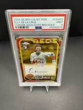 2024 Topps Gilded - Elly De La Cruz #CGA-ED Chrome Gold Autographs - Red/Gold /5