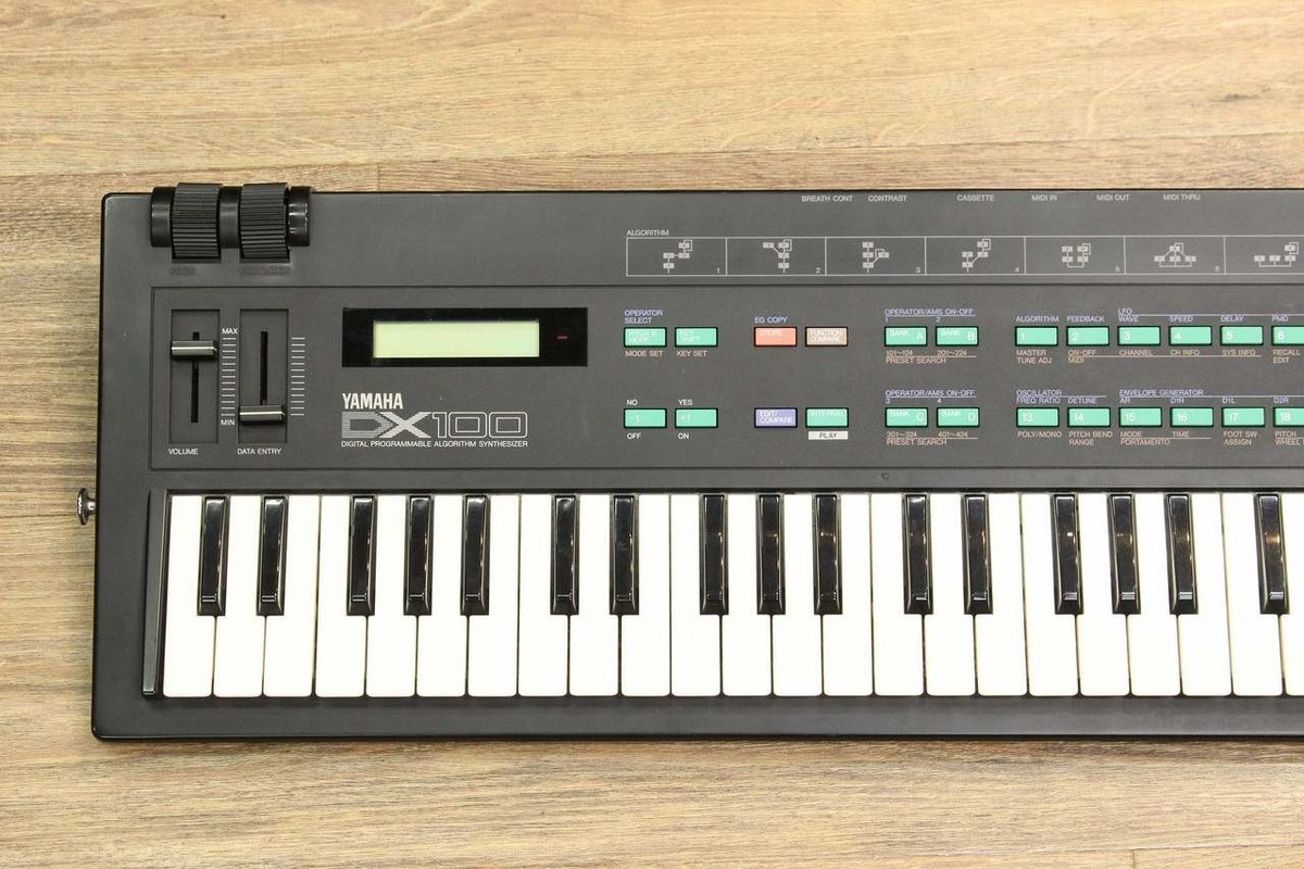 Yamaha DX100 49-Key FM Synthesizer Tested Working No AC Adapter | eBay