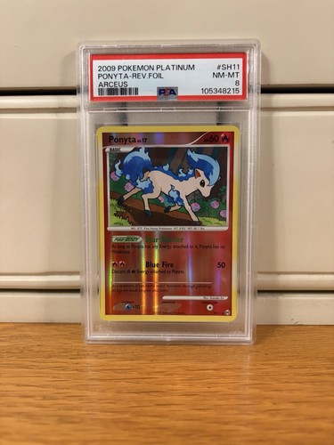 Ponyta Shiny SH11 PSA 8 NM-MT Reverse Holo - 2009 Pokémon TCG Arceus English
