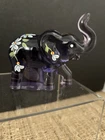 Fenton Lenox Hand Painted Purple Elephant Signed