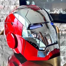 Autoking Iron Man MK5 1:1 Helmet Voice-control Touch Mask Transform Cosplay Prop