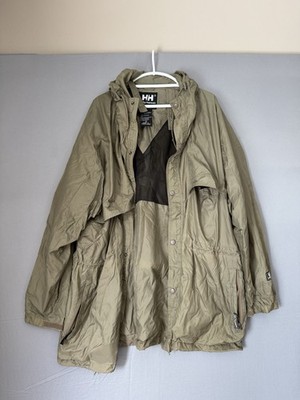 Helly Hansen Westport Light Hooded Windbreaker Jacket Coat Men s XL Taupe Nylon