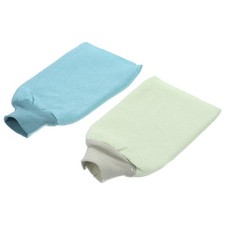 3Pcs Body Scrubbing Bath Gloves Durable Shower Gloves for Exfoliation