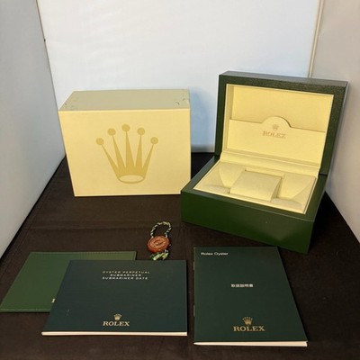 ROLEX Watch Box Case 39137.04 Booklet of SUBMARINER DATE 100%Authentic YZ8553