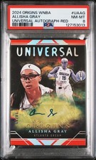 2024 PANINI ORIGINS WNBA UNIVERSAL AUTOS RED #UAAG ALLISHA GRAY 90/99 PSA 8
