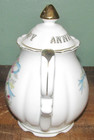 Happy Wedding Anniversary Vintage Tea Pot Teapot Porcelain Floral w/ Gold Trim — photo 2