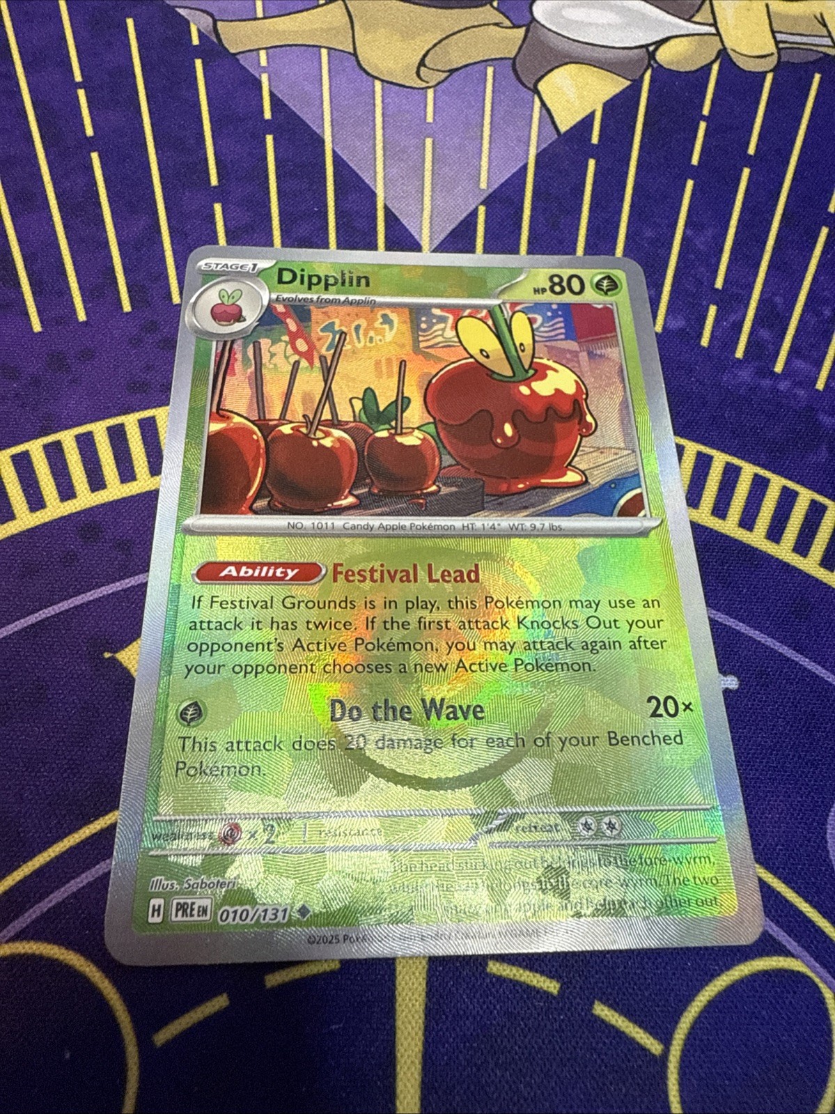 Dipplin 010/131 Masterball Reverse Holo - Prismatic Evolutions Pokémon TCG - NM