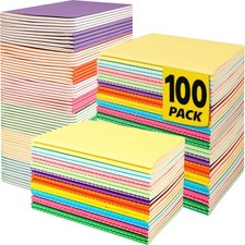 100 Pack Small Lined Notepads Bulk, Mini Journal Pocket Notebooks Set 3.5 Inch x