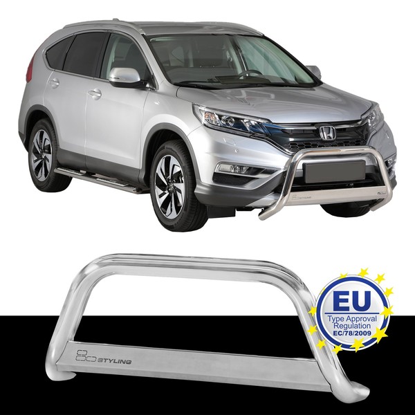 FrontbüGel Edelstahl Passend FüR Honda CR-V 2016 Bis 2018 Chrome-image