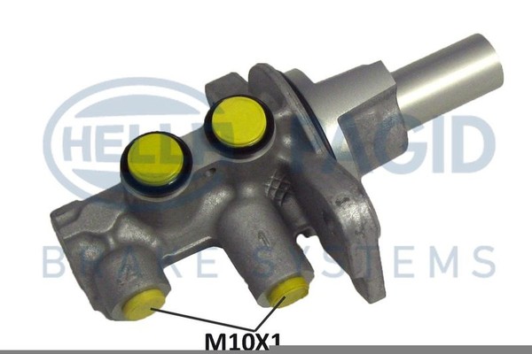 Hauptbremszylinder 10X1X2 Aluminium Ø 21 Mm Hella FüR U.A. Ford Fiesta-image