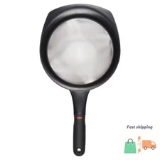OXO 8" Strainer: Stainless Steel Fine Mesh, Non-Slip Grip, Dishwasher-Safe