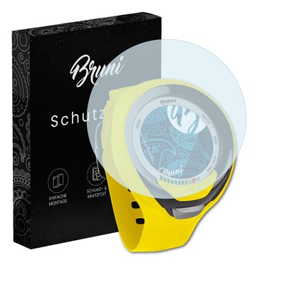 Bruni 2x Folie für Mares Puck Pro Plus Schutzfolie Displayschutzfolie