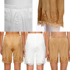 Women Pettipants Club Undershorts Nightwear Half-slip Home Satiny Beach Party