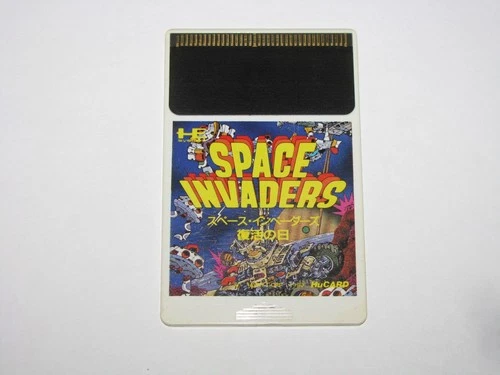 Space Invaders Fukkatsu no Hi PC Engine HuCard Japan import card only US Seller