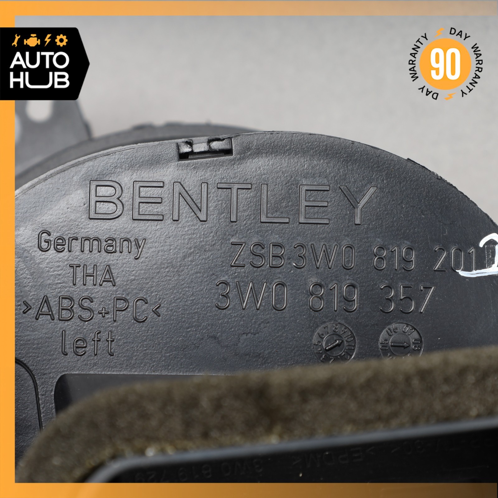 03-12 Bentley Continental GTC GT Dash AC A/C Air Vent Grill Left Side OEM