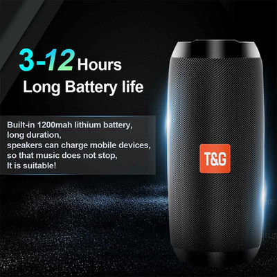 T&G Bluetooth Wireless Waterproof Portable USB/TF/SD Card Speaker BLACK - NEW!!