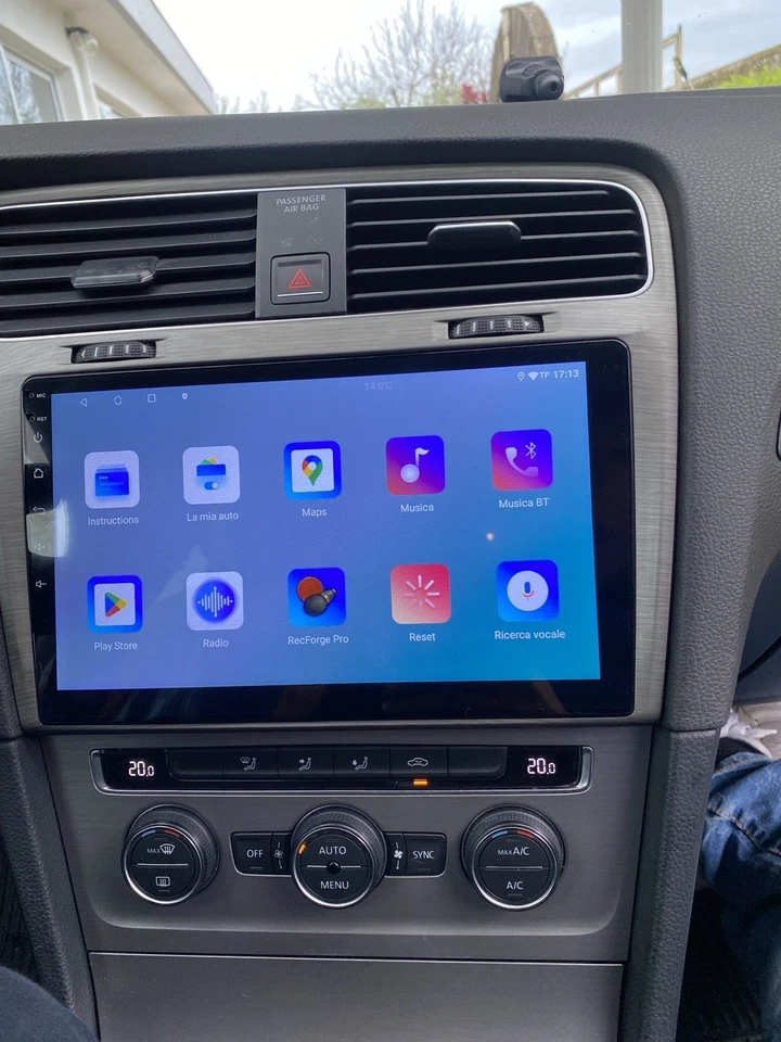 CARPLAY Per Golf 7 ANDROID AUTO Nero-Grigio NAVIGATORE WIFI BLUETOOTH GPS RADIO - Immagine 3 di 4