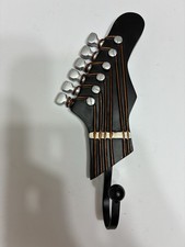 Guitar Head Wall Coat Hanger Hooks 7” Long Music Musician Rock Decor