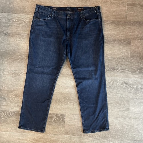 34 Heritage Charisma Comfort Rise Classic Stretch Dark Wash Blue Jeans 46x30 NEW - Picture 10 of 14