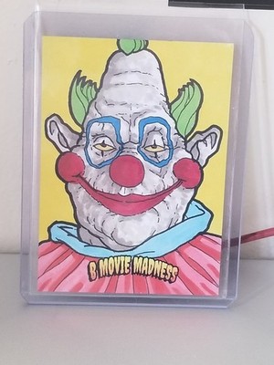 B Movie Madness 1 of 1 Sketch Card Killer Klowns From Outer Space Dan Lawler