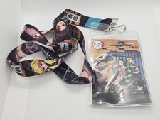 Demon Slayer Group Lanyard W/ ID Badge Holder Anime Licensed
