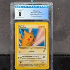 Nintendo CGC 8 Pikachu Black Star Promo #26 Pokémon League 2001