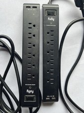 Surge protectors with USB outlets 5 foot cords  2 PAC   Used