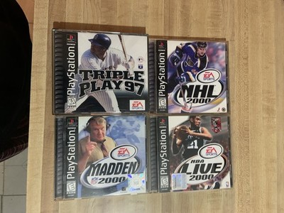 MADDEN 2000 NHL2000 NBA LIVE 2000 TRIPLE PLAY 97 EA SPORTS FOR PLAYSTATION 1