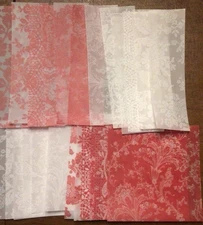 Anna Griffin Red and White Lace Vellum Paper 5x7 & More set of 60 NEW