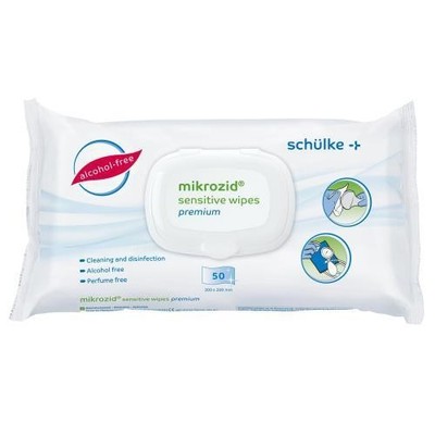 MIKROZID sensitive wipes premium Des.MP+Flä.Softp. 50 ST PZN 17414898