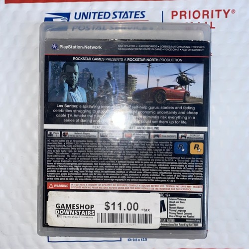 Grand Theft Auto V Playstation 3 Complete Manual & Map Tested ships same day! - Picture 3 of 3