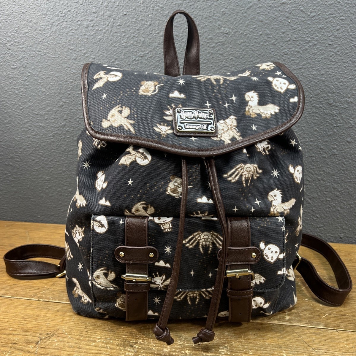Loungefly Harry Potter‎ Chibi Creatures Rucksack Slouch Backpack Bag Dobby Loungefly Harry Potter Chibi Creatures Rucksack Slouch  main image 3