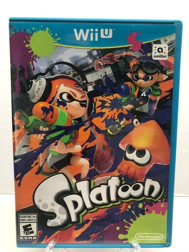 Wii U - Splatoon - Family Kids - Complete w/ Manual - Tested Working - Free Ship
