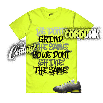 Air Max 95 Big Bubble Neon Yellow Black Cool Grey OG 2026 T Shirt Match DIFF