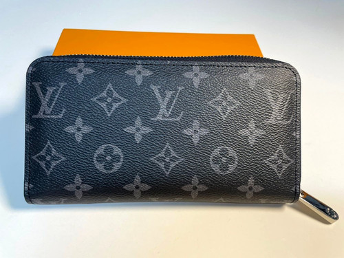 LV Monogram Zippy Zip Around Long Wallet Purse Black(Fast Shipping)
