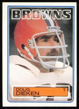 1983 Topps #248 Doug Dieken Cleveland Browns Card