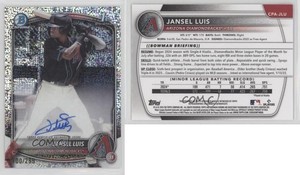 2025 Bowman Chrome Prospect Speckle Refractor /299 Jansel Luis #CPA-JLU Auto
