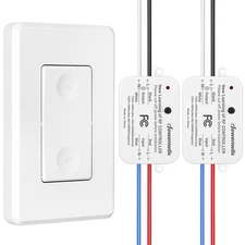 DEWENWILS Wireless Remote Control Wall Light Switch 100 Ft RF Range, Programmabl