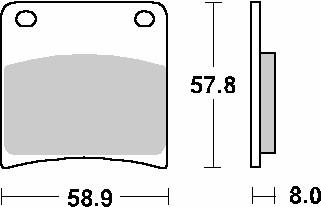BAR Of Brake SBS p620-hf for Moto Spare Parts Accessories Pieces Refills - Image 3