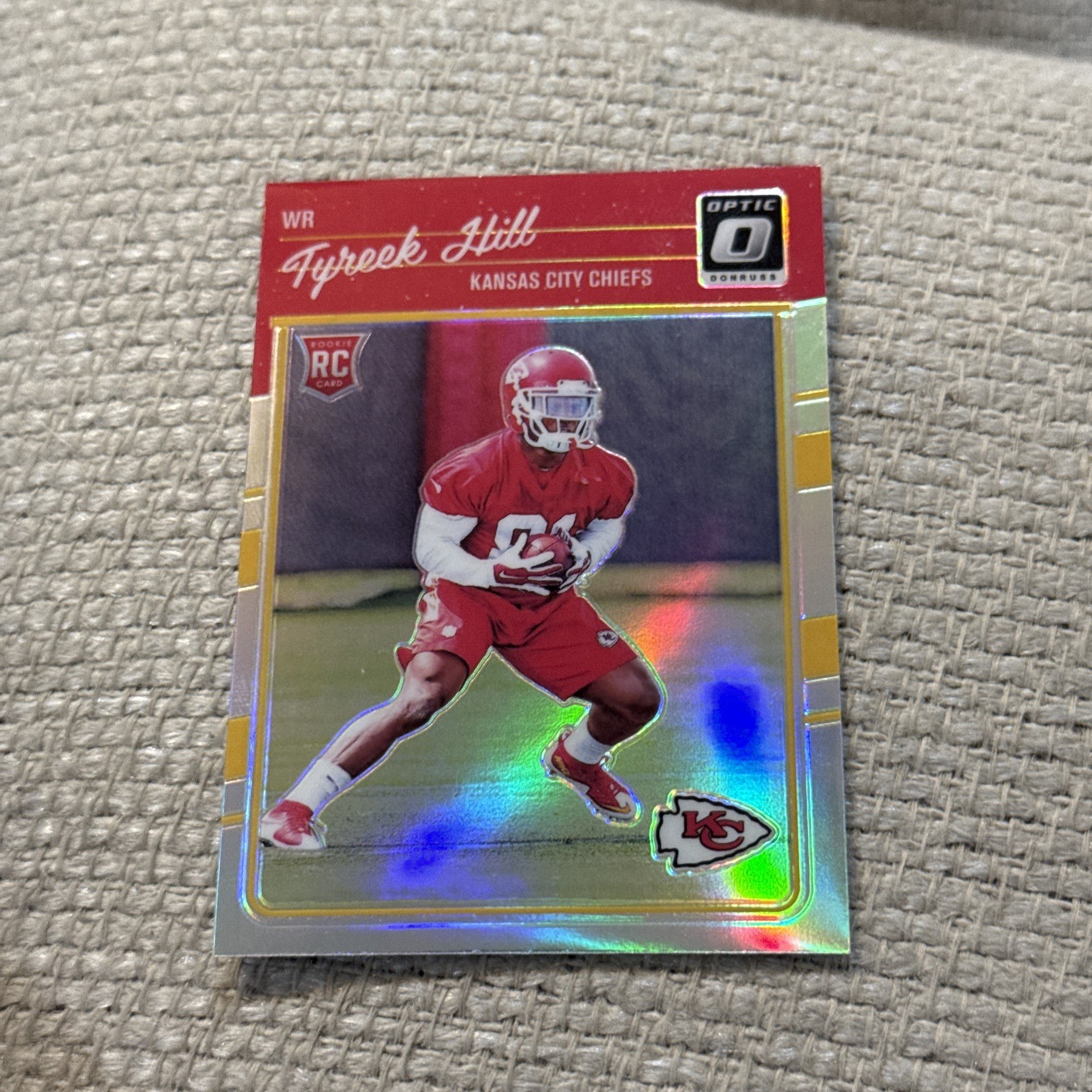Tyreek Hill 2016 Optic Holo Silver #117 Rookie