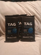 3-pack Tag Disposable Washcloths. Alcohol-free. 16 Count