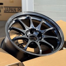 Volk Racing Ce28n-plus Shining Black Metal 17x9 22 5x114.3 Set Of 4 Wheels