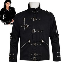 In Memory Michael Jackson BAD Punk Jacket Party Role-player Cosplay Costume Gift