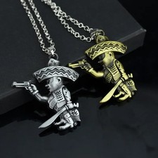 Fashion Motor Biker Pendant Mexican Metal Necklace BANDIDOS Motorcycle Club MC W