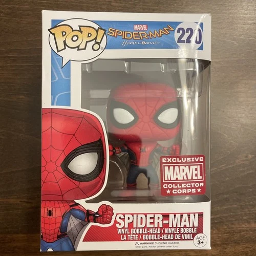 Funko Pop! Marvel Spiderman Homecoming Spider-Man #220 Collector Corps Exclusive