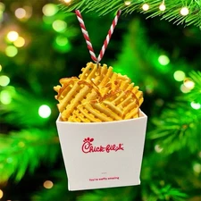 CHICK-FIL-A Christmas 2025 WAFFLE FRIES Ornament Limited Edition